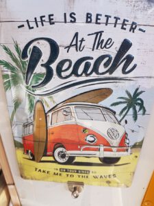 Blechschild At the Beach