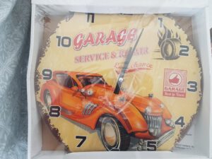 Shop US Bus 3 Retro Uhr Motiv Garage