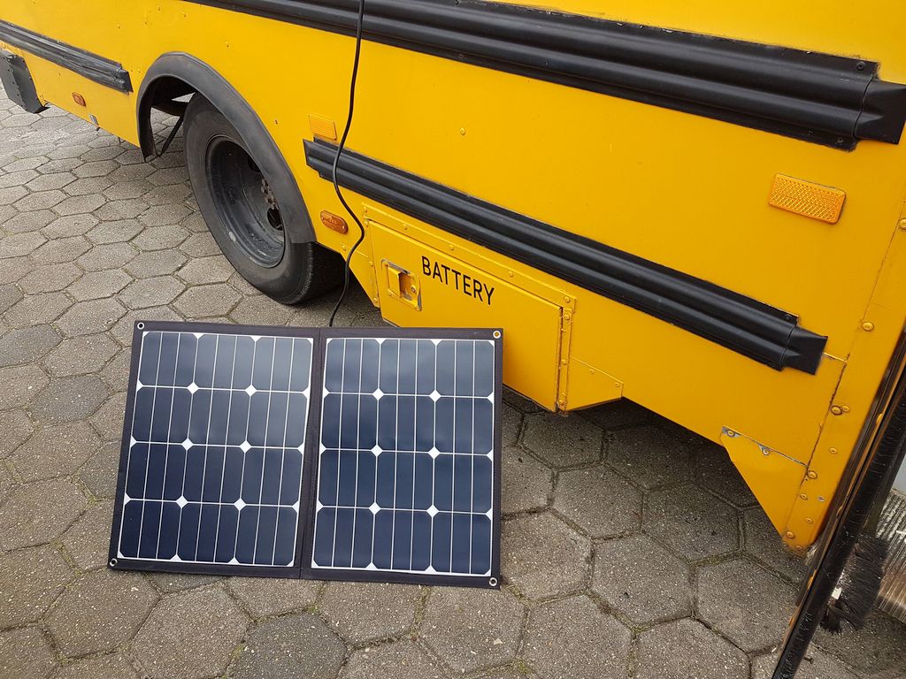 mobiles Solarpanel Wattstunde