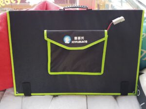 mobiles Solarpanel Test