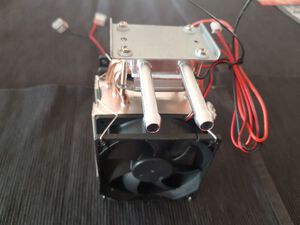 Aircooler Experiment - Peltier Element zur Wasserkühlung